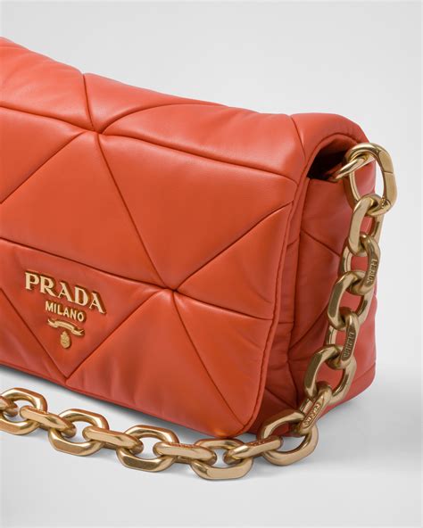 prada nappa bag|Prada nappa soft shoulder bag.